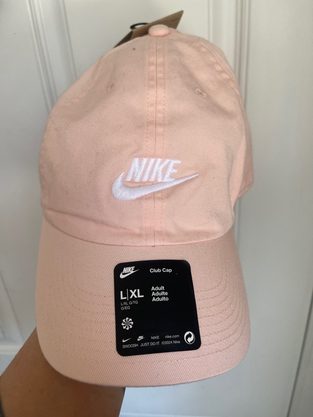 Nike Light Pink Club Cap with White Swoosh